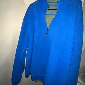 Tommy Bahama Reversible  1/4 zip pullover blue/olive  Men’s large
